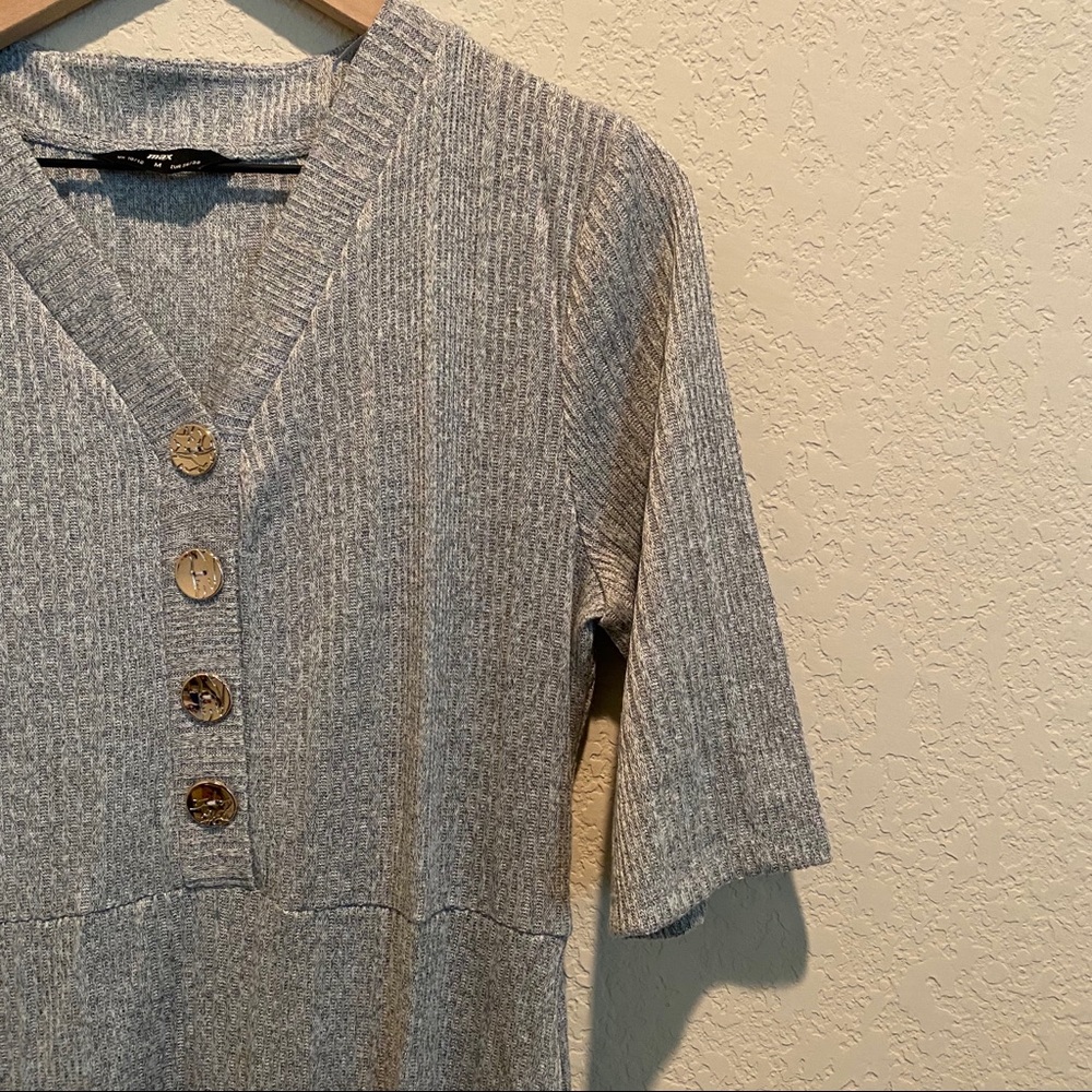 *Final Price* Grey dress with tie